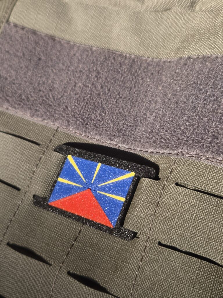 Drapeau Réunion – Fixation MOLLE