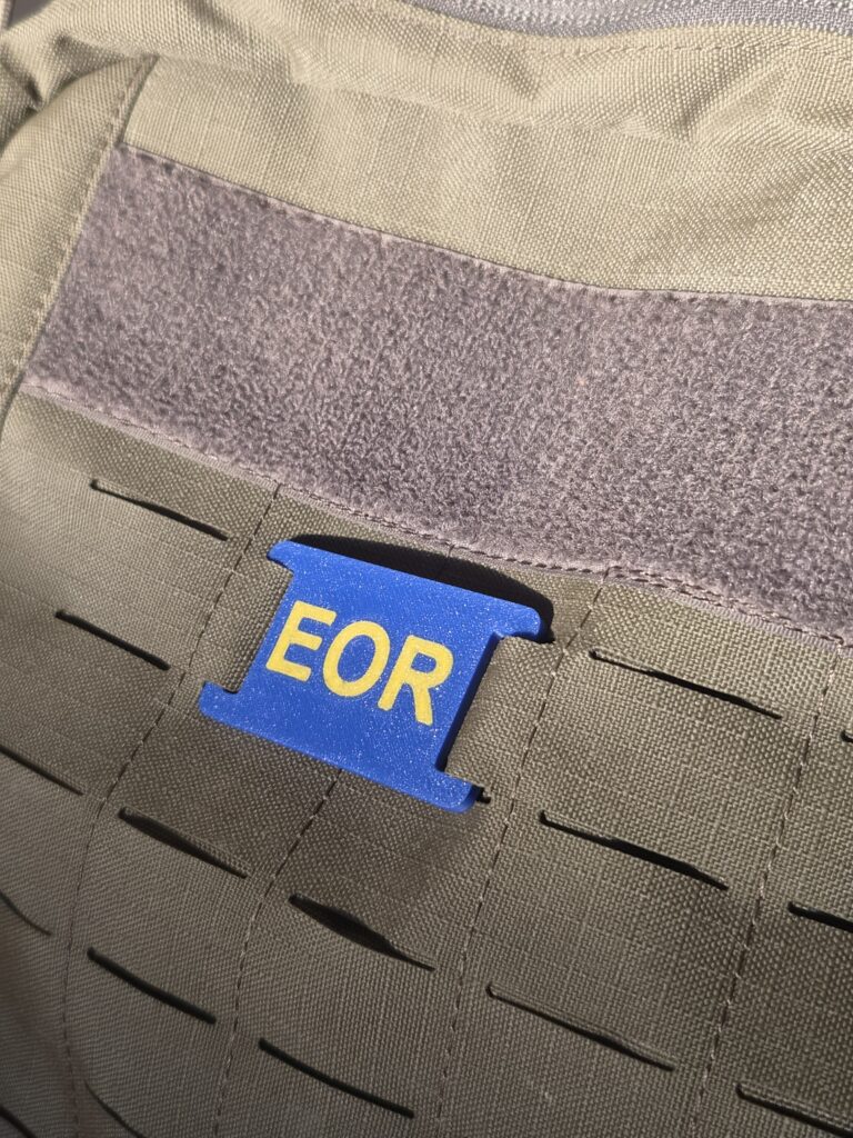 Plaque EOR – Fixation MOLLE