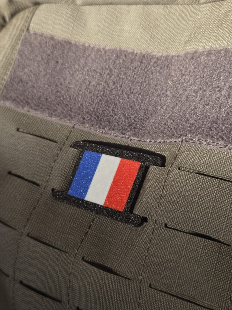 Drapeau Français fixation Molle