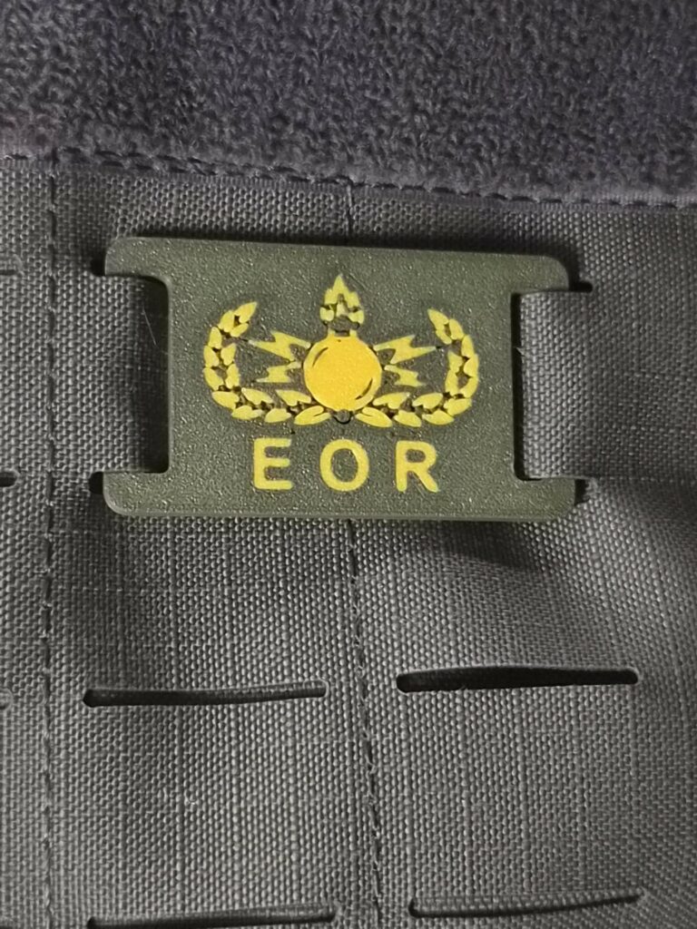 Plaque EOR – Fixation MOLLE